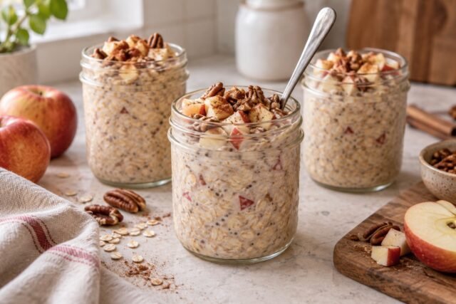 Apple Cinnamon Overnight Oats That Stay Creamy