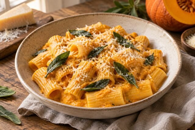 Creamy Pumpkin Pasta with Sage